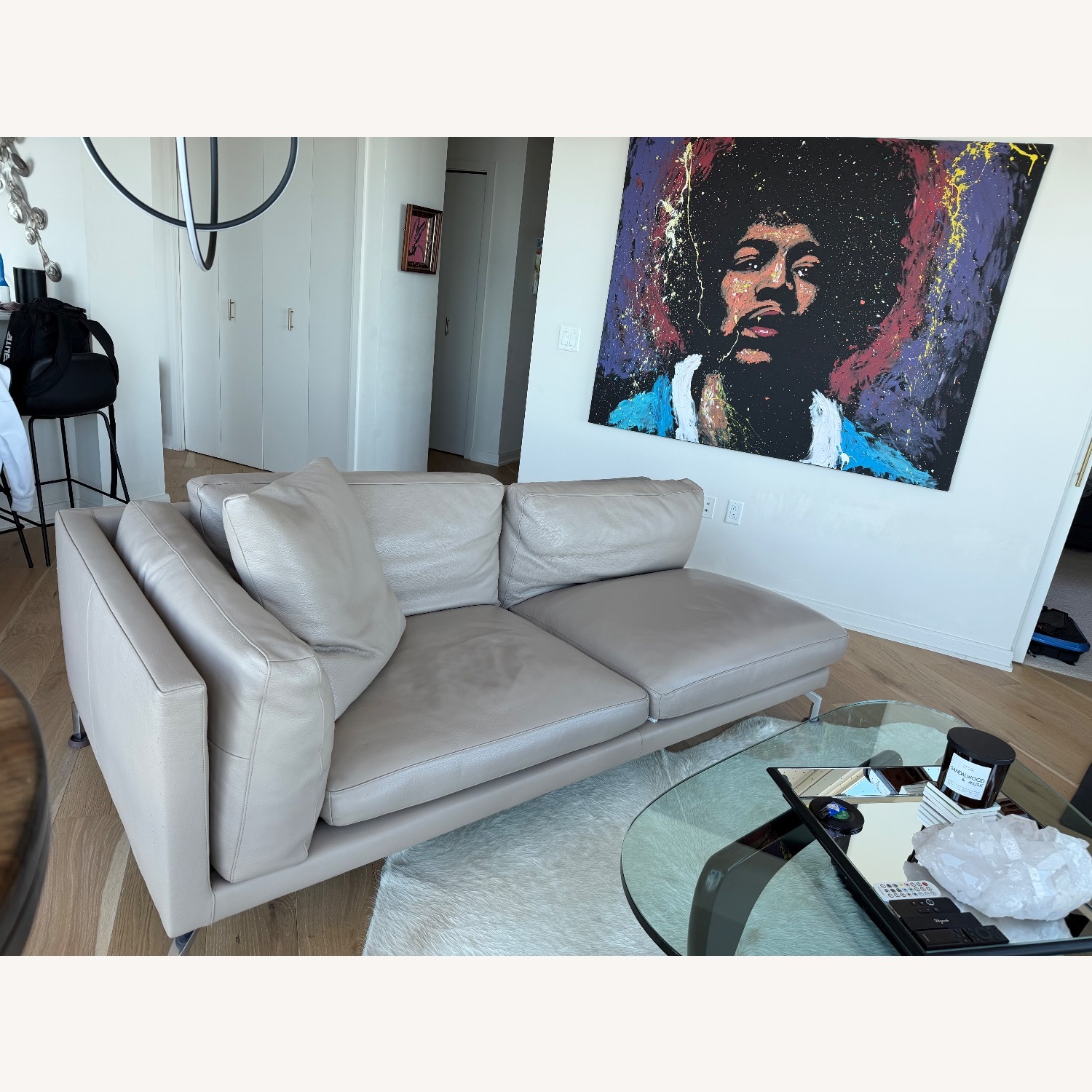 Design Within Reach Light Gray 2 Seater Sofa - image-9