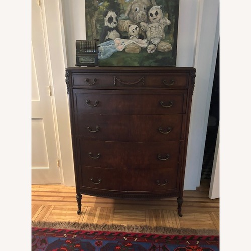 Used Vintage Dresser with Brass Hardware on Casters for sale on AptDeco