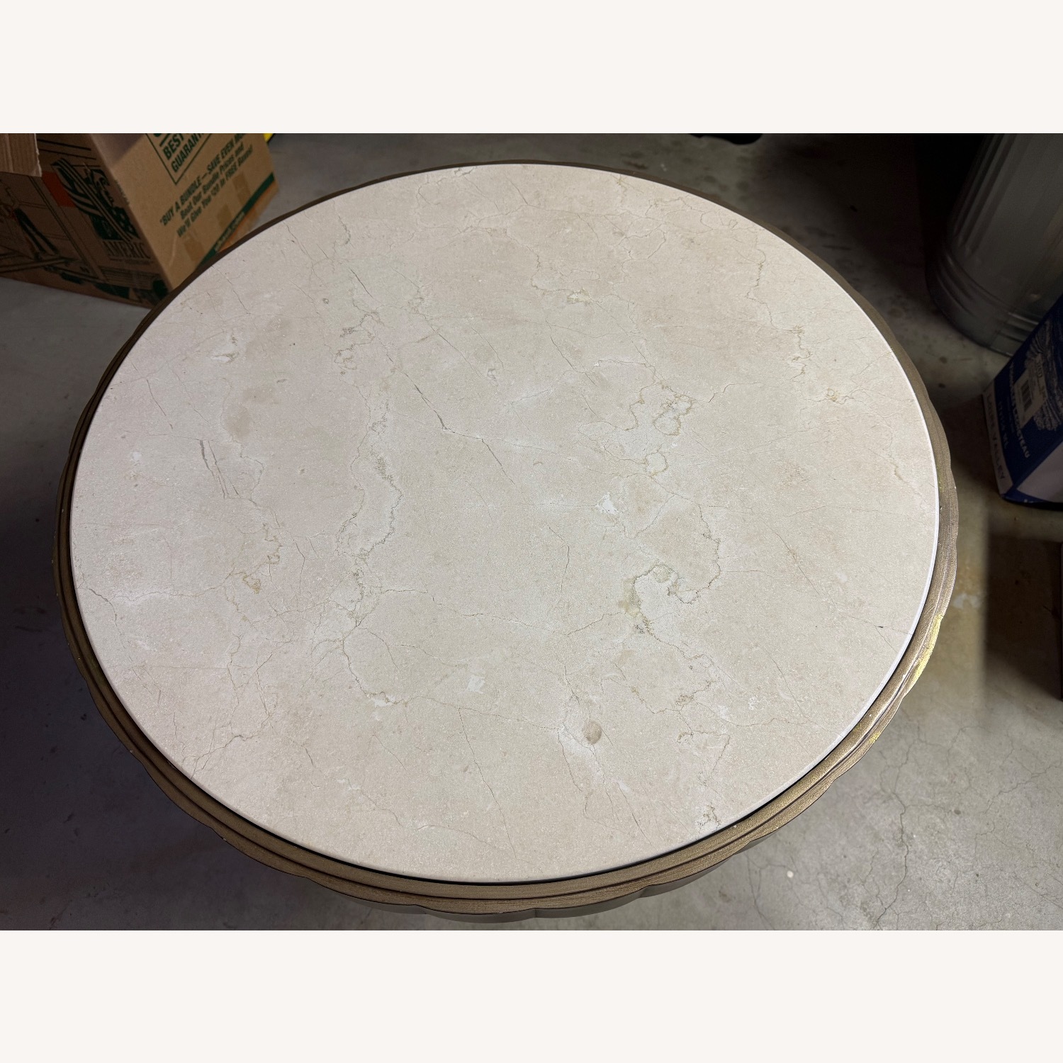 Barbara Barry Designed Marble Top Side Table - image-6