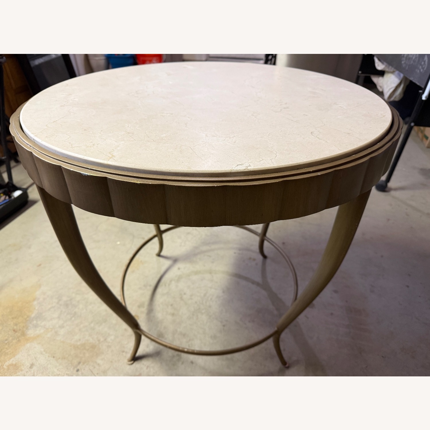 Barbara Barry Designed Marble Top Side Table - image-10
