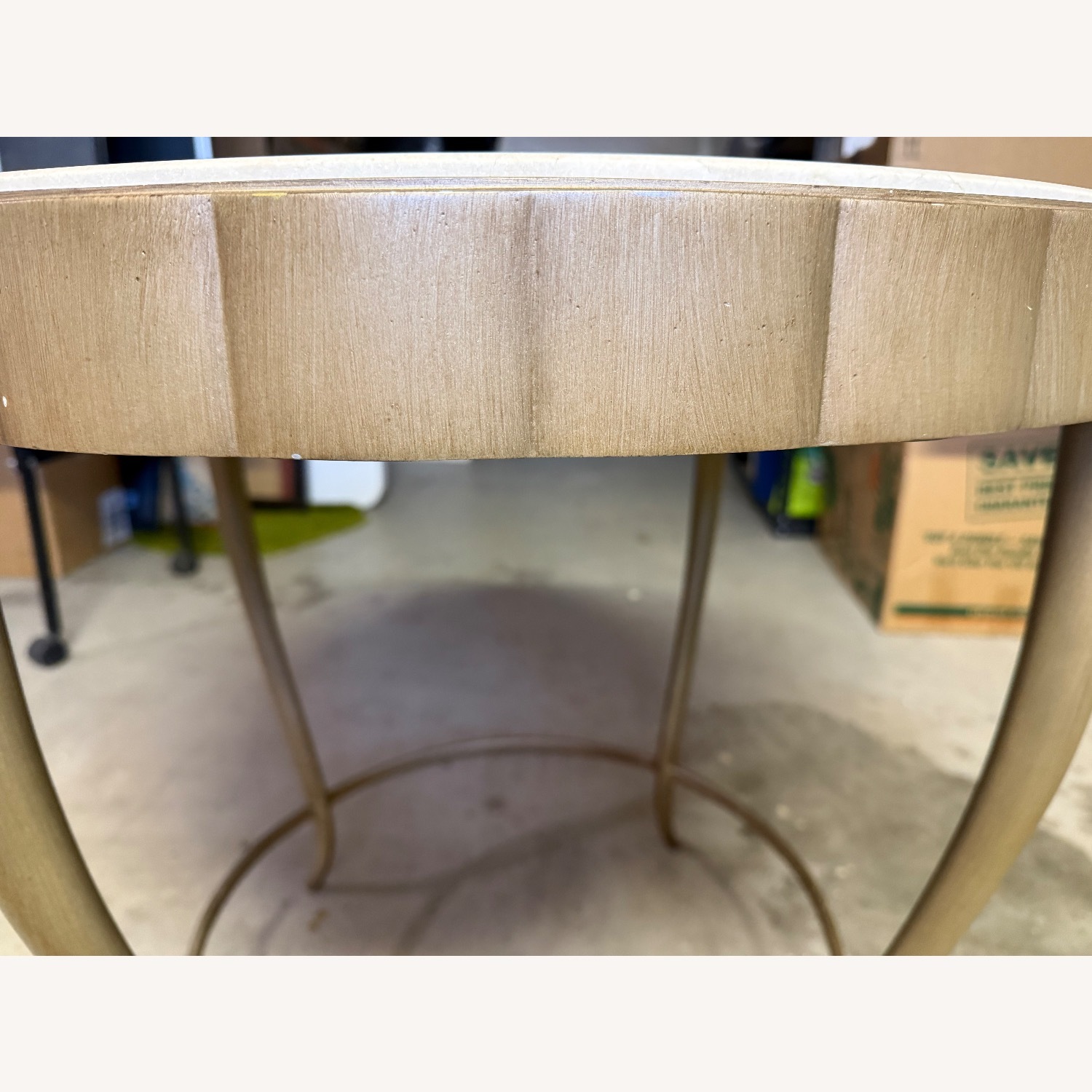 Barbara Barry Designed Marble Top Side Table - image-2