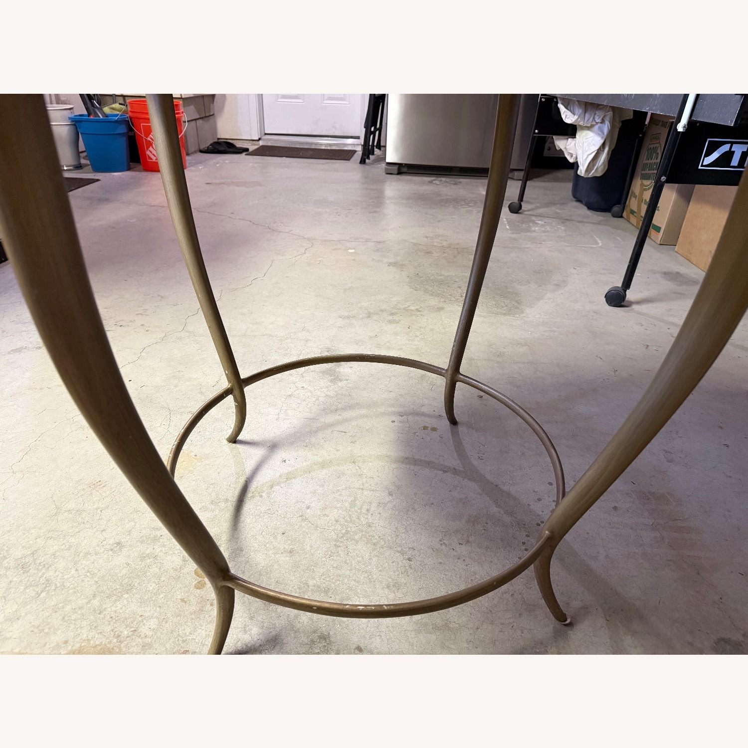 Barbara Barry Designed Marble Top Side Table - image-11