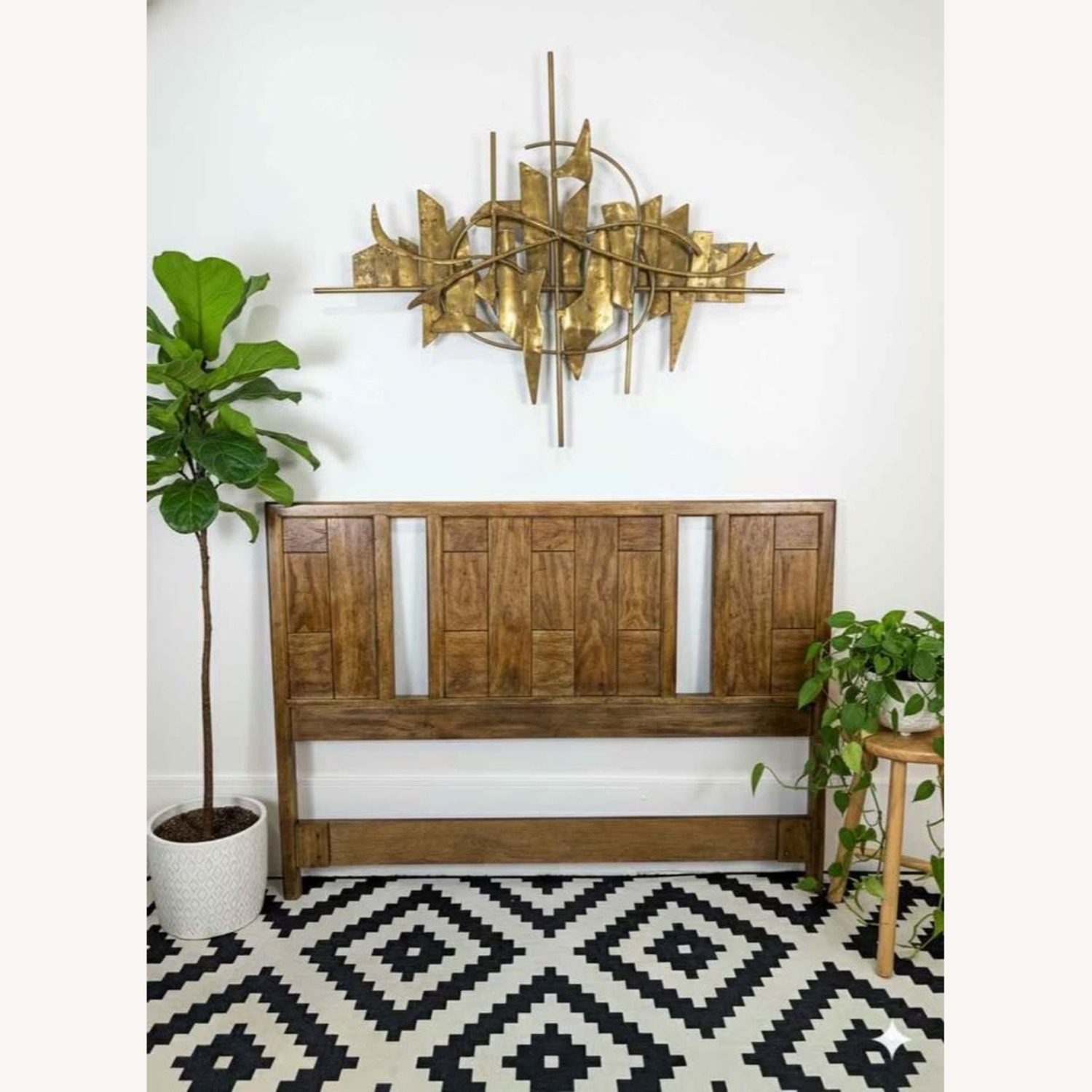 Drexel Woodbriar Dark Brown Wood Headboard - image-1