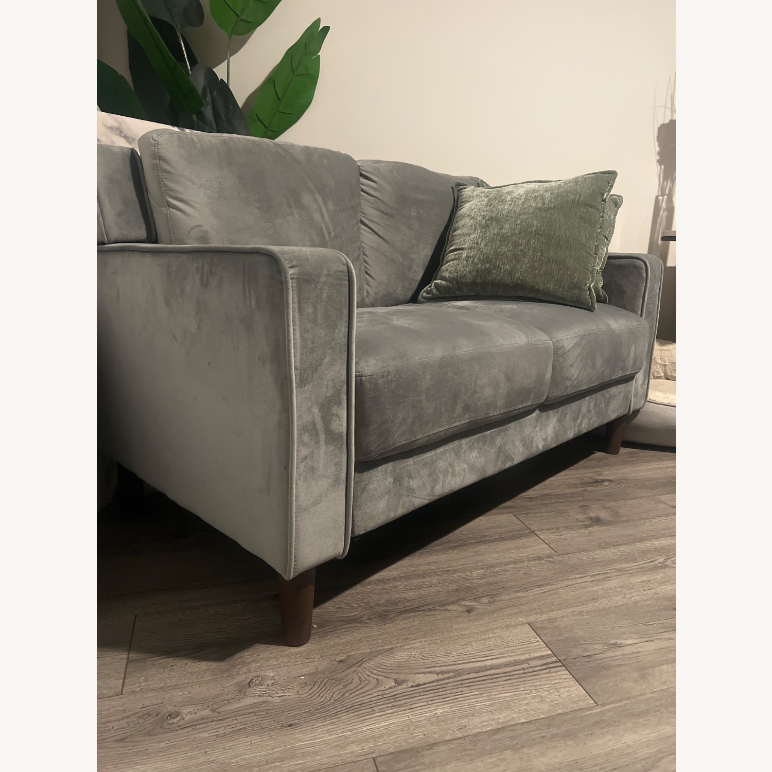 Target Light Gray Fabric Loveseat - image-4