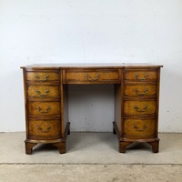 Vintage French Provincial Vanity Desk with Burl