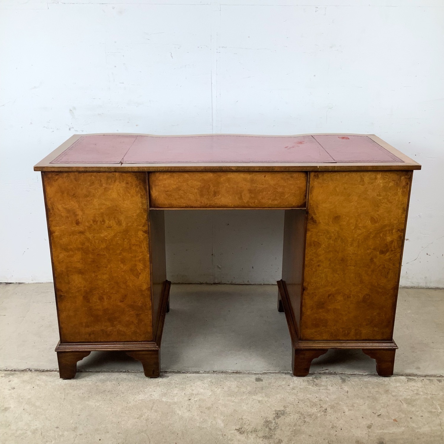 Vintage French Provincial Vanity Desk with Burl - image-5