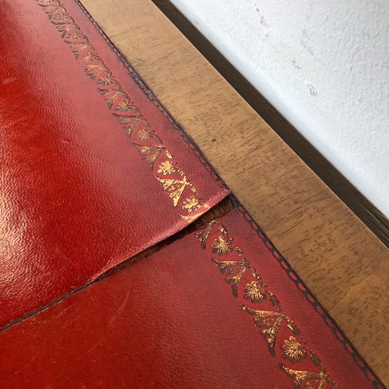 Vintage French Provincial Vanity Desk with Burl - image-9