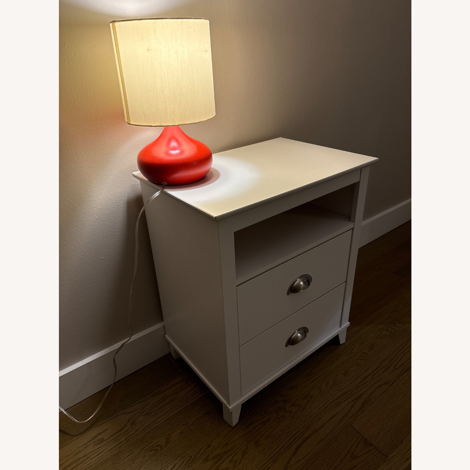 White Wood Nightstands  - image-3