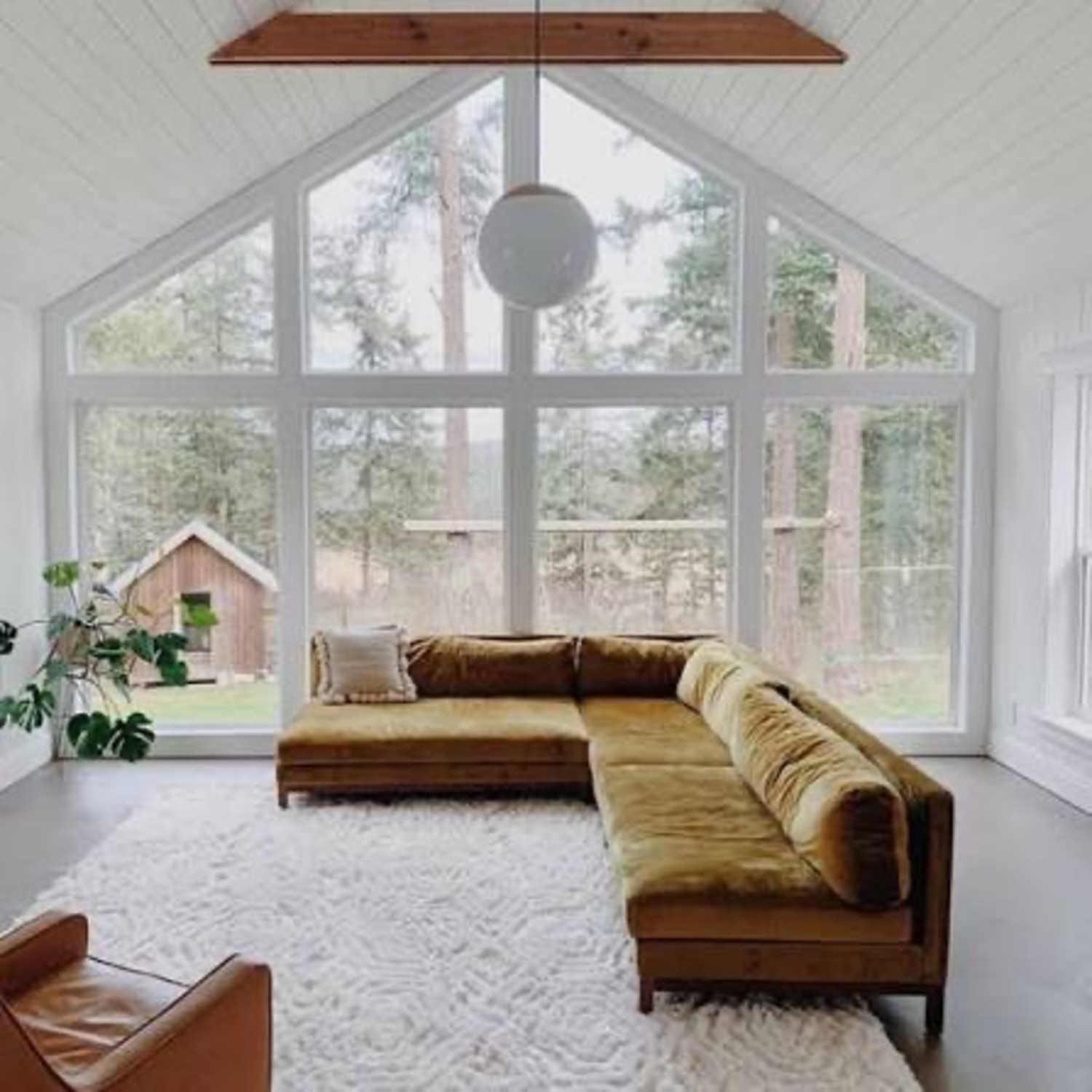 Interior Define Citrine Velvet L Chaise Sectional - image-5