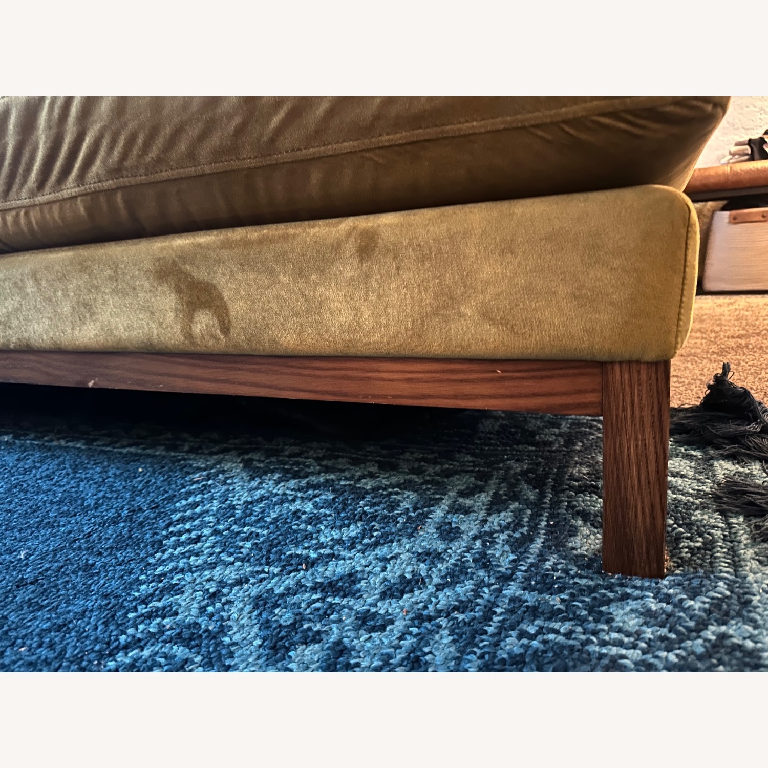 Interior Define Citrine Velvet L Chaise Sectional - image-3