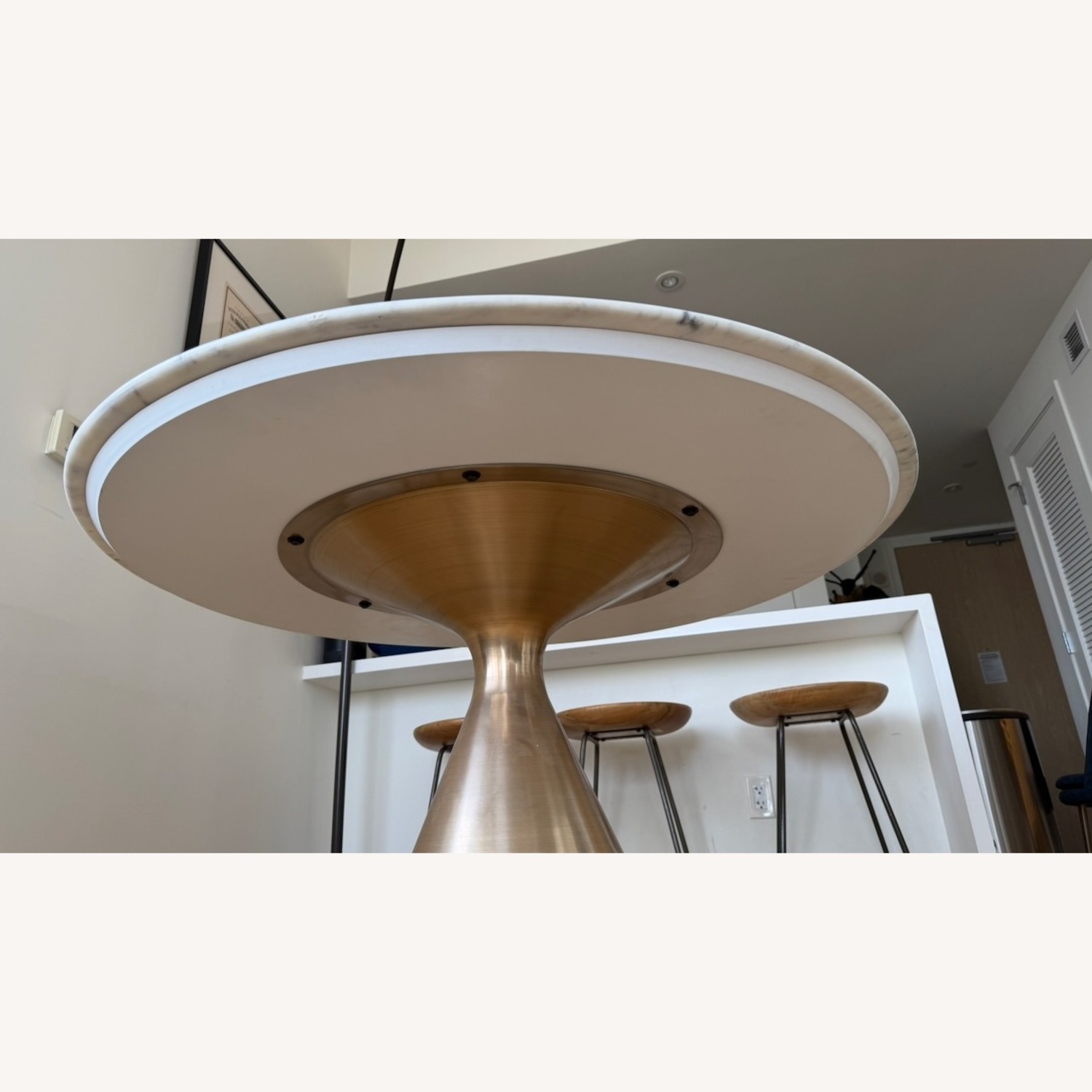 West Elm Silhouette Marble Dining Table (44") - image-5