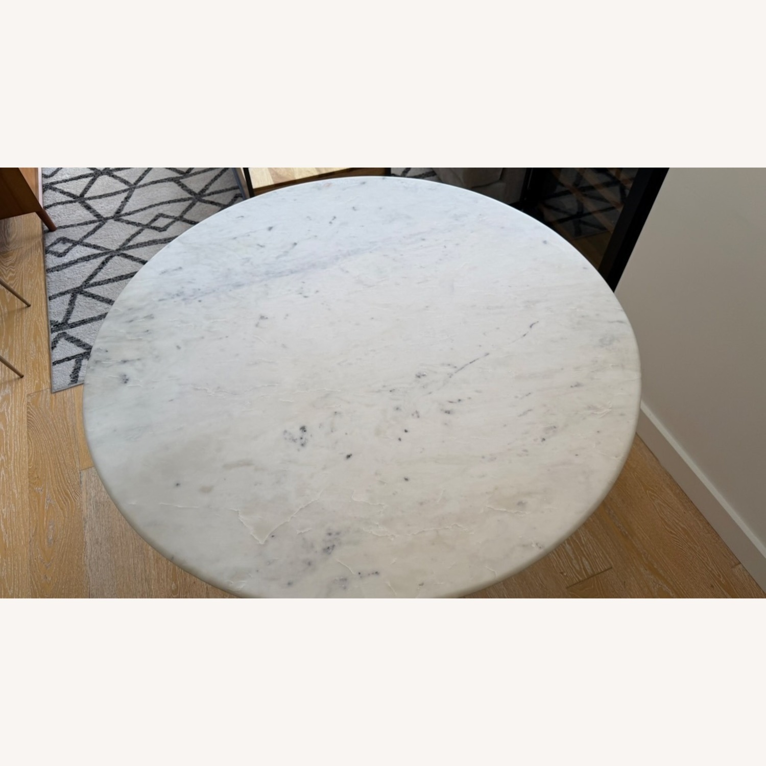 West Elm Silhouette Marble Dining Table (44") - image-4