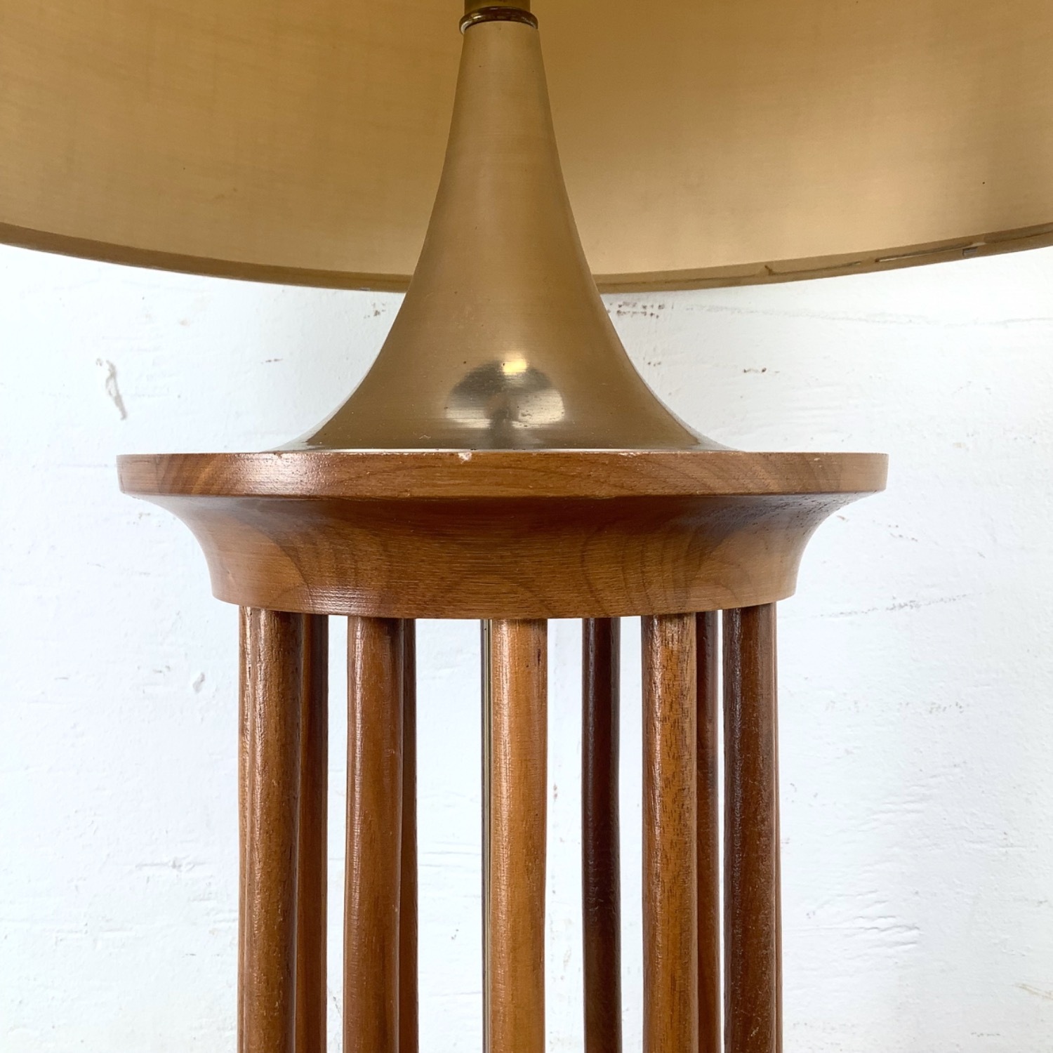 Mid-Century Style Wooden Dowel Table Lamp - image-6