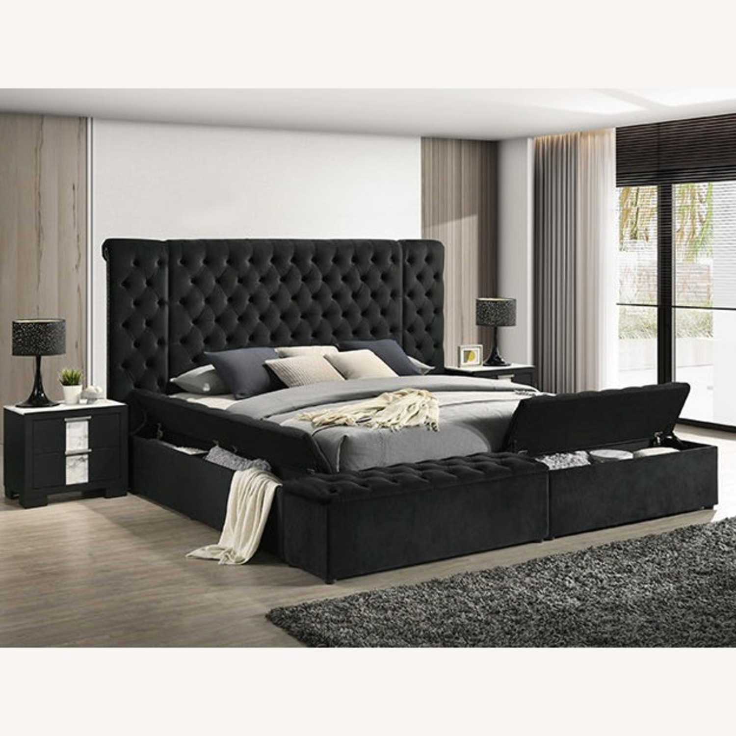 Black King Bed - image-2