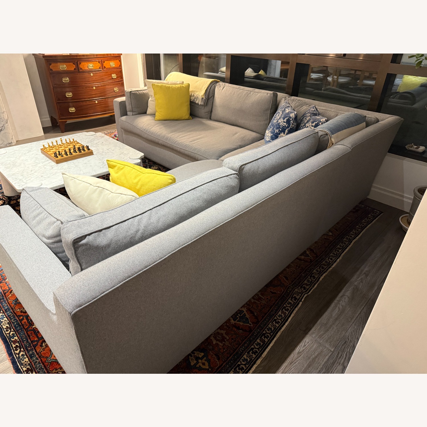 Restoration Hardware Belgian Track Arm Upholstered Corner Sectional - image-2