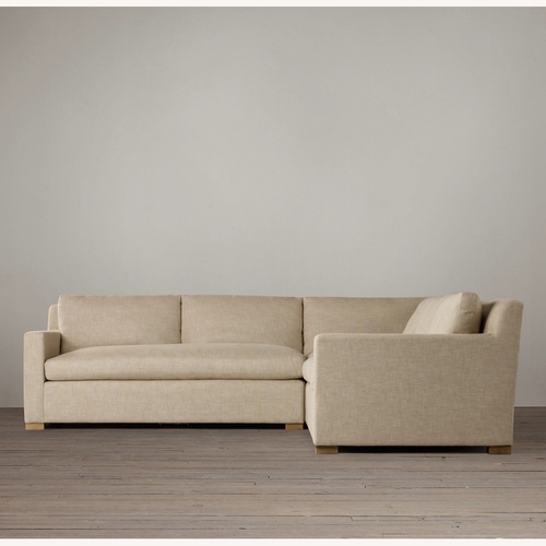 Used Restoration Hardware Belgian Track Arm Upholstered Corner Sectional for sale on AptDeco