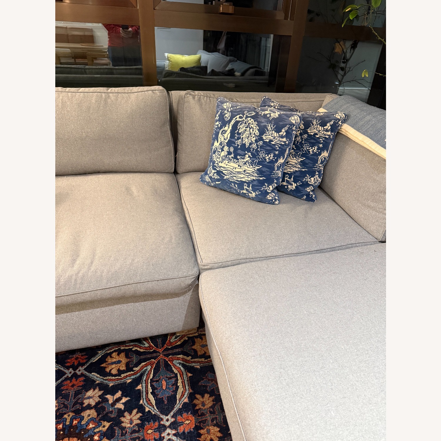 Restoration Hardware Belgian Track Arm Upholstered Corner Sectional - image-6