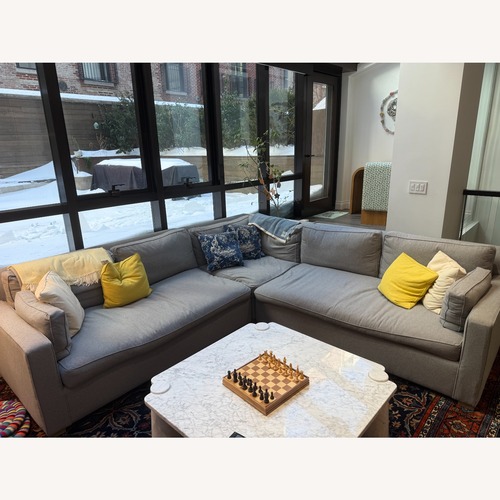 Used Restoration Hardware Belgian Track Arm Upholstered Corner Sectional for sale on AptDeco