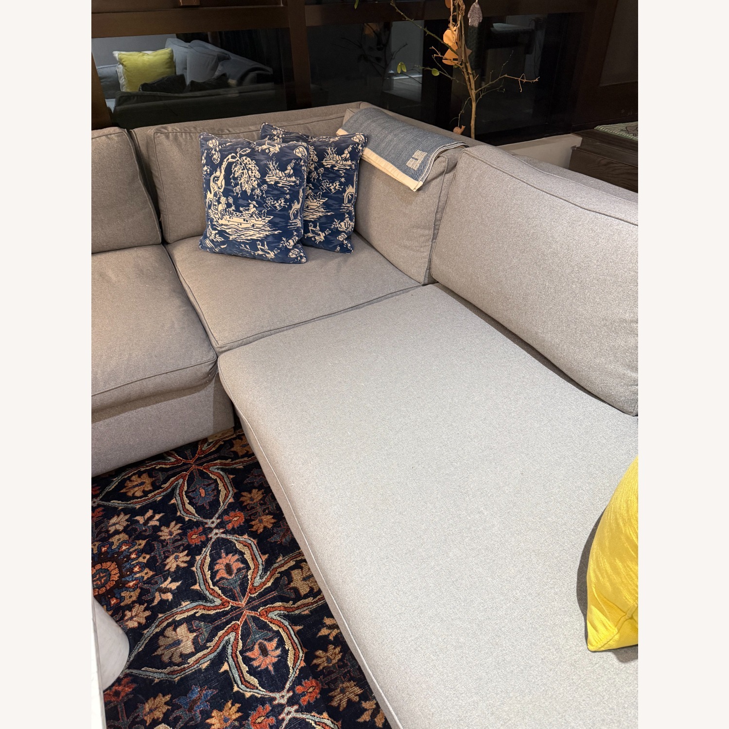 Restoration Hardware Belgian Track Arm Upholstered Corner Sectional - image-4