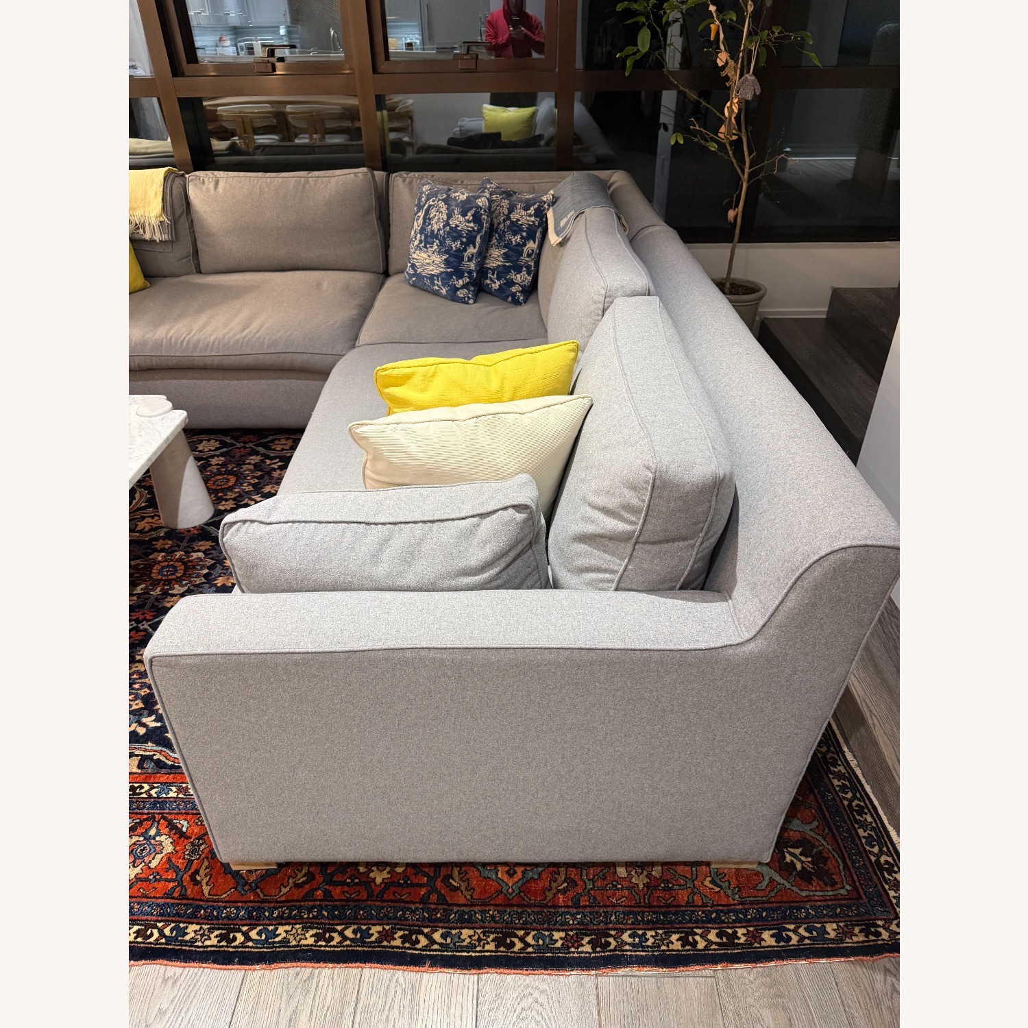 Restoration Hardware Belgian Track Arm Upholstered Corner Sectional - image-3