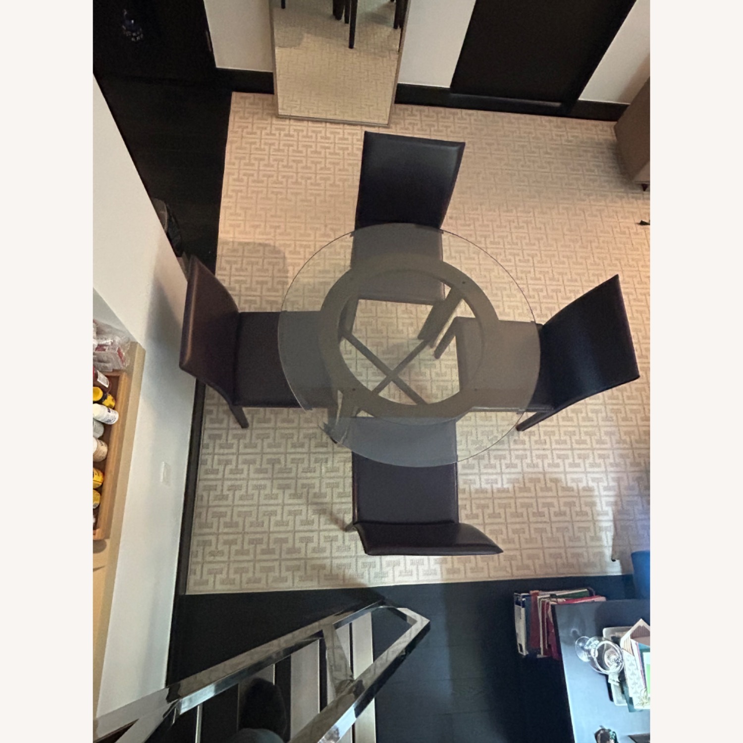 Glass Table Dining Set (4x Chairs) - image-7