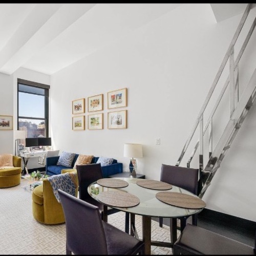 Used Glass Table Dining Set (4x Chairs) for sale on AptDeco