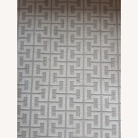 White Fabric Area Rug 10' x 16'