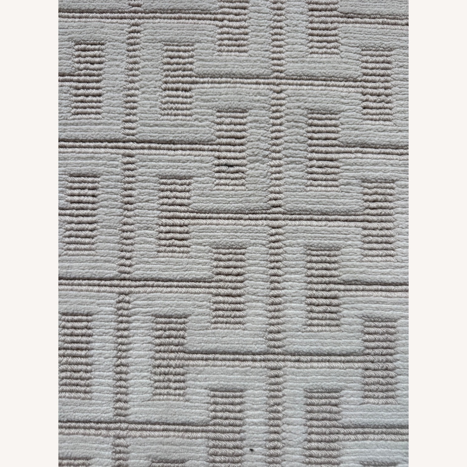 White Fabric Area Rug 10' x 16' - image-1