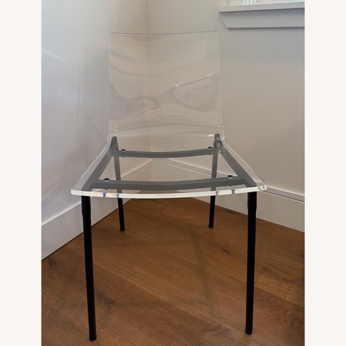 Used CB2 Chiaro Clear Acrylic Dining Chairs for sale on AptDeco