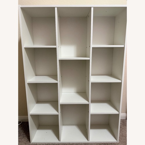 Used White Wood Bookcase for sale on AptDeco