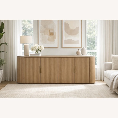 Used Restoration Hardware Byron 4-Door Media Console – 84” for sale on AptDeco