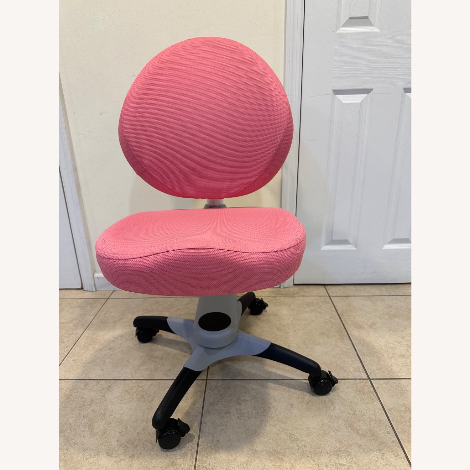 Pink Children Study Chair - image-1