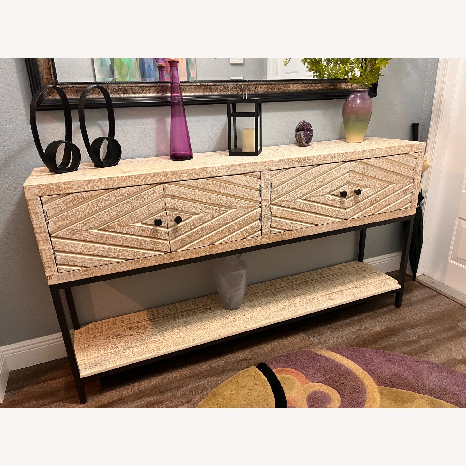 Roanley 4 Door Sofa/Console Table - image-1