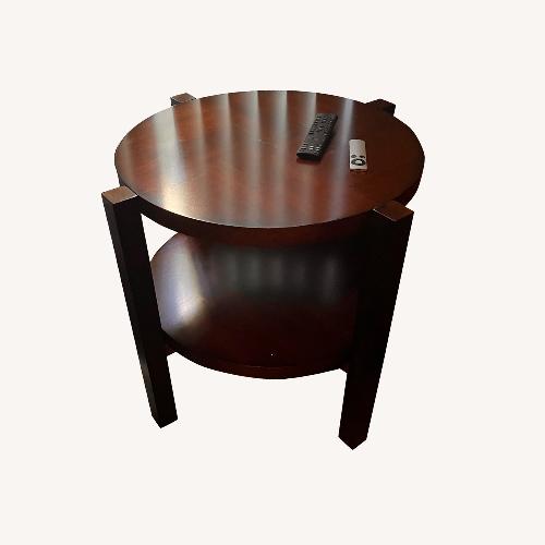 Used City Furniture Dark Brown Wood Coffee Table for sale on AptDeco