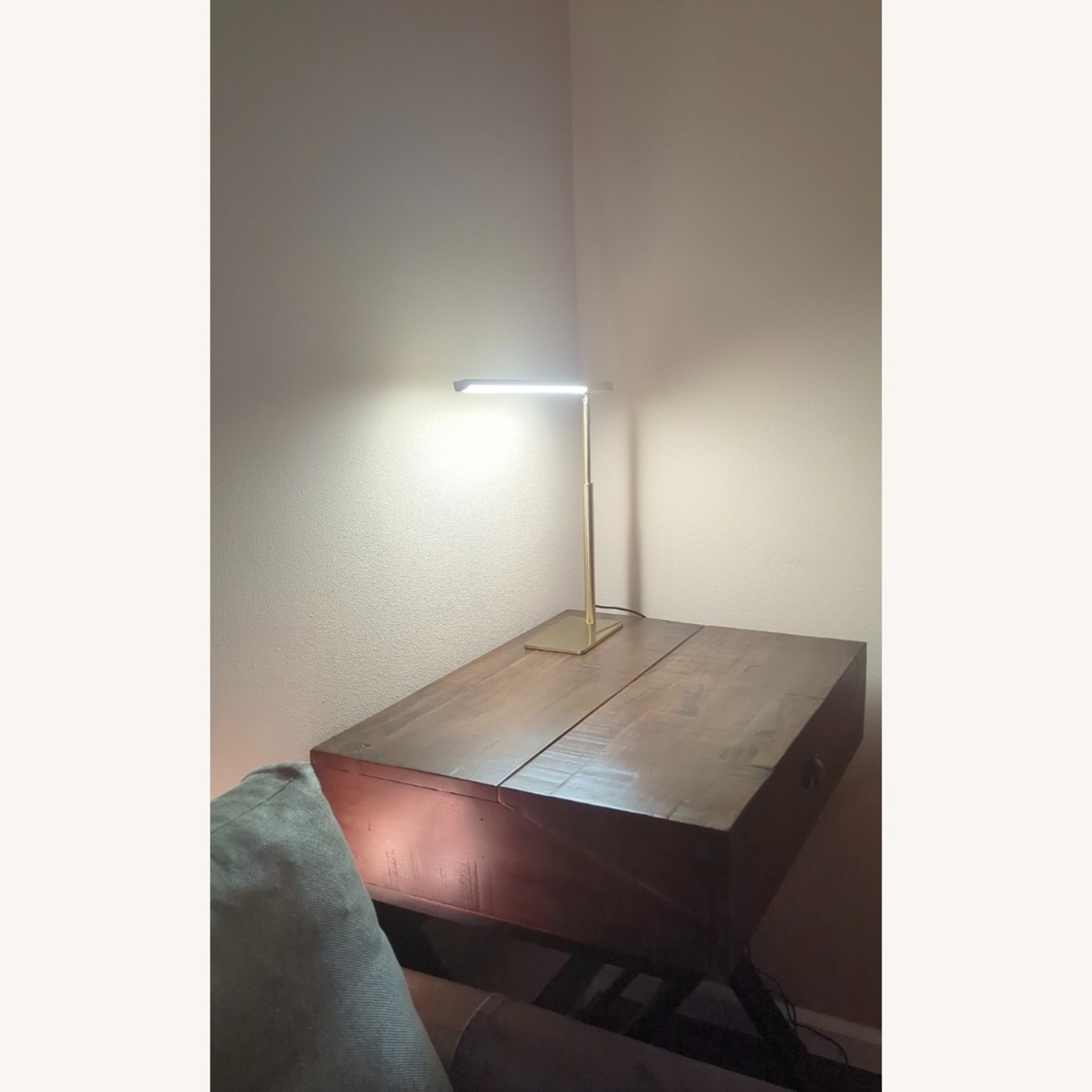 Modern Brands Dark Brown Wood Desk - image-3