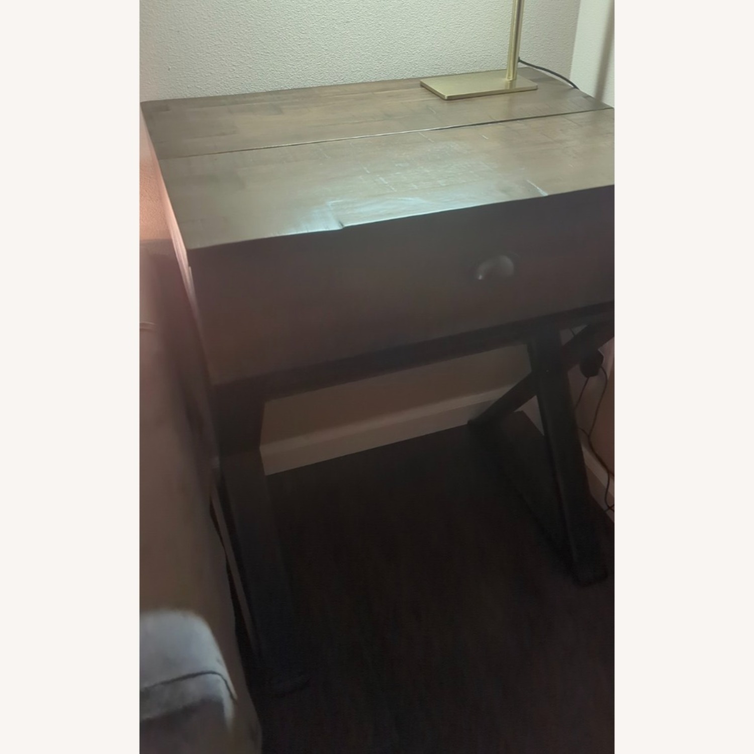 Modern Brands Dark Brown Wood Desk - image-7