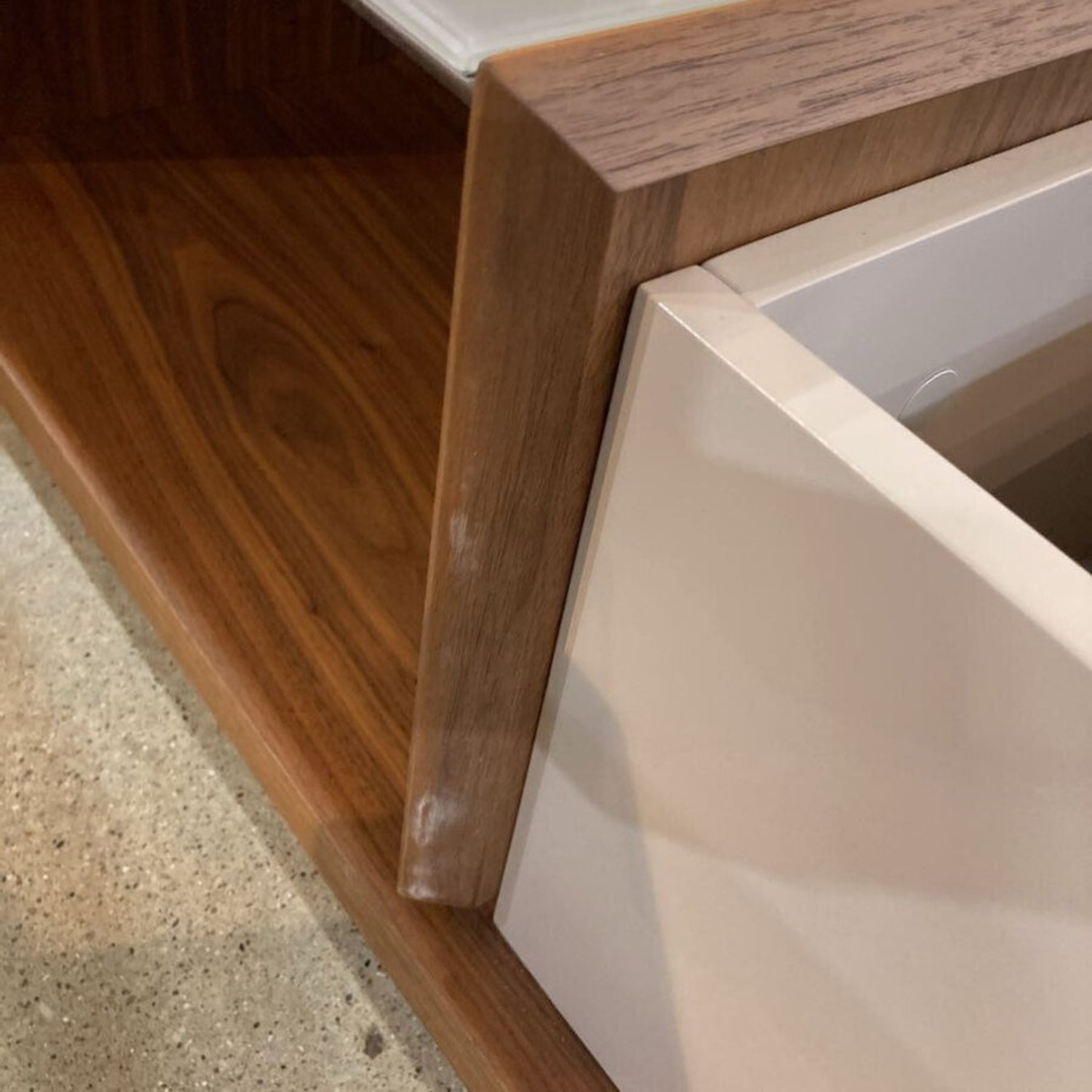 Truman Modern Wood & Glass Coffee Table - image-8