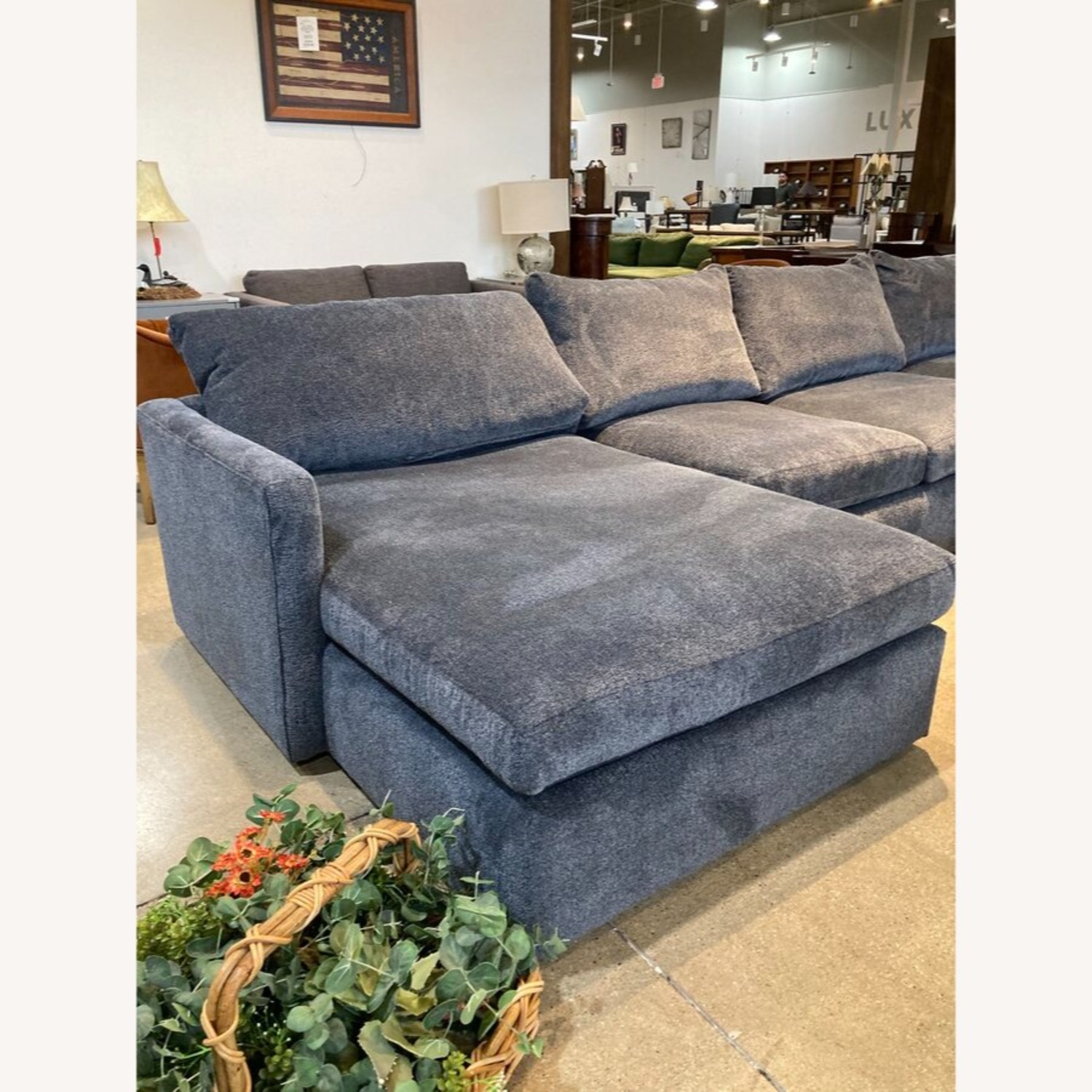 Oversized Down Filled Chenille 4pc Sectional - image-4
