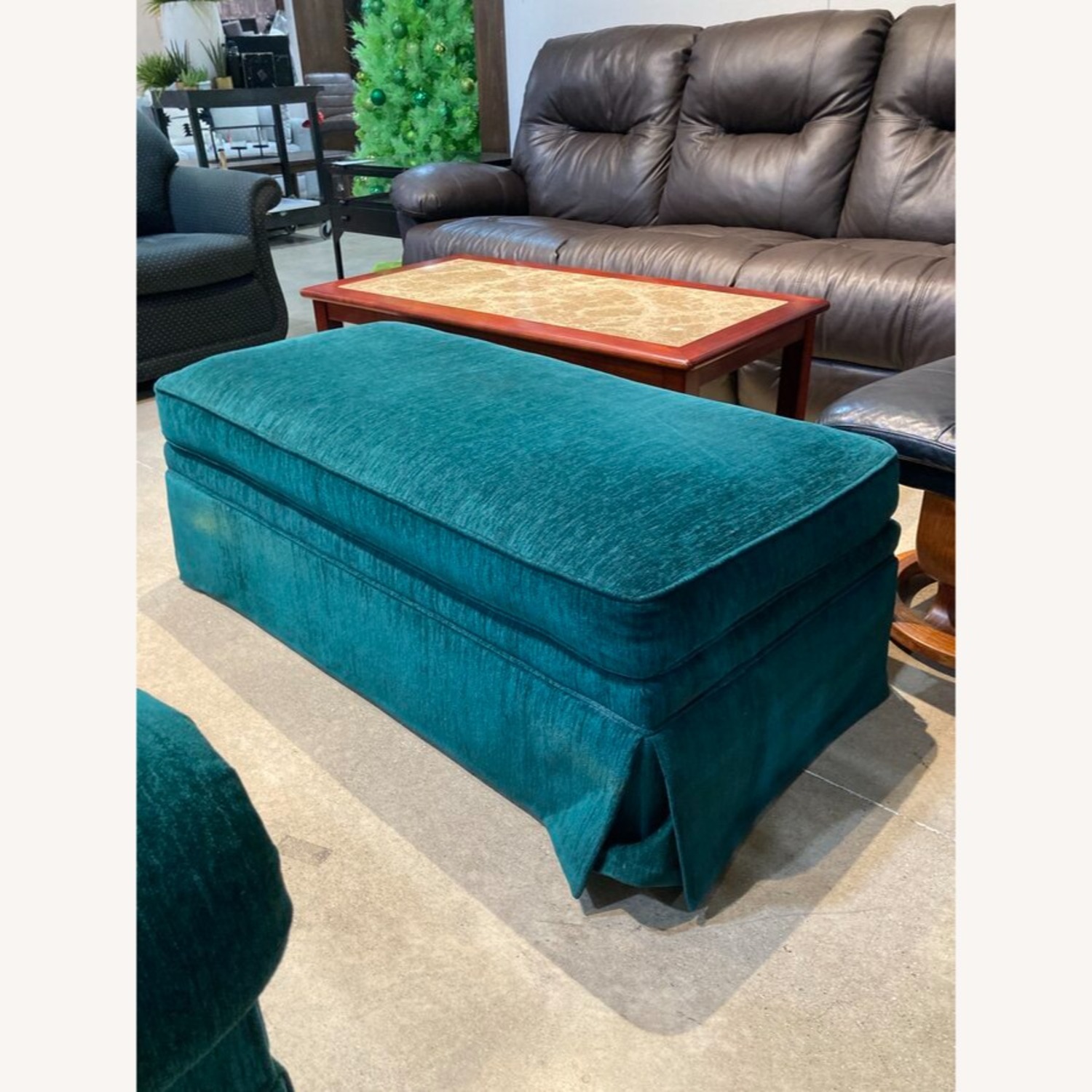 Custom Ashley Manor Queen Sleeper w/ Ottoman Sofa - image-5