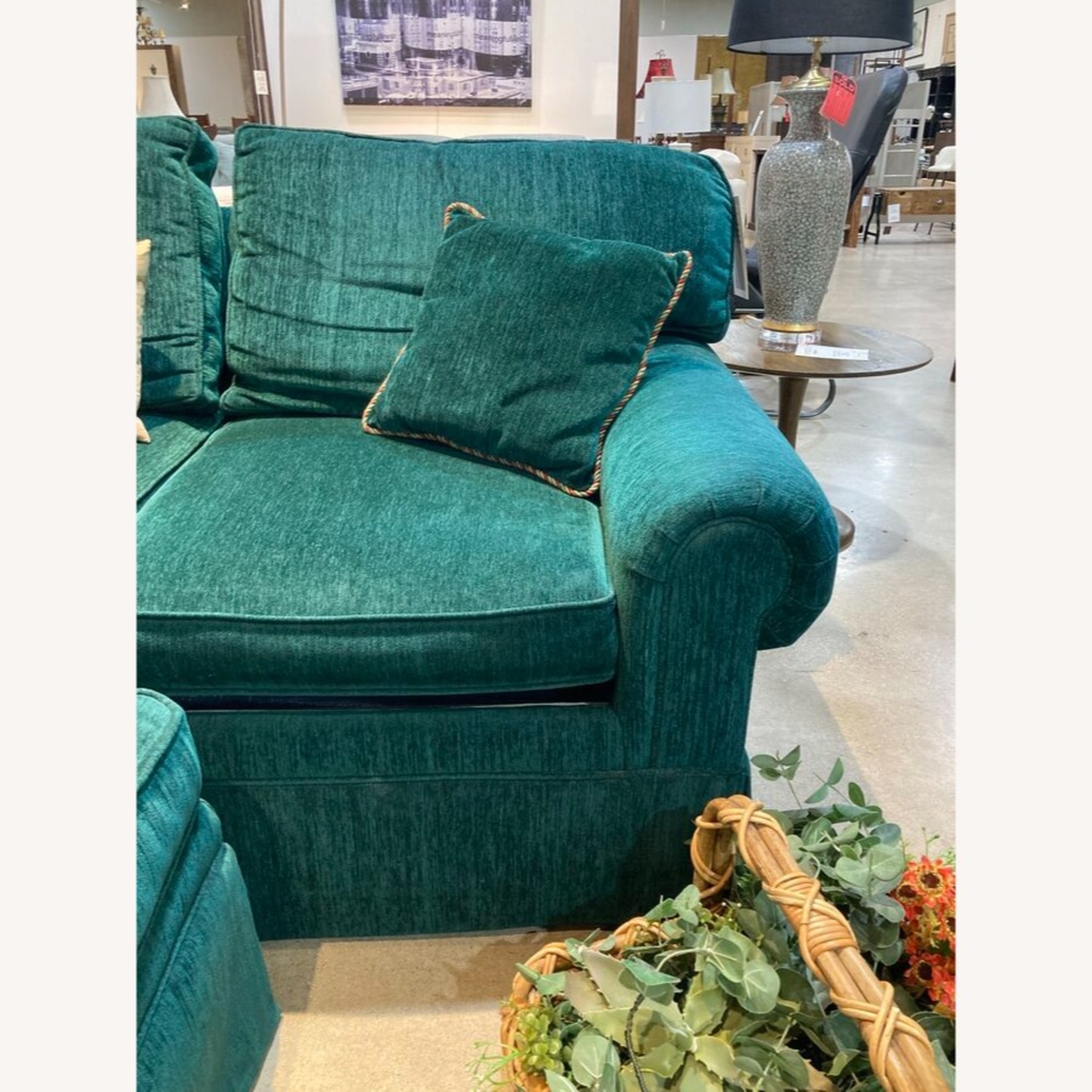 Custom Ashley Manor Queen Sleeper w/ Ottoman Sofa - image-3