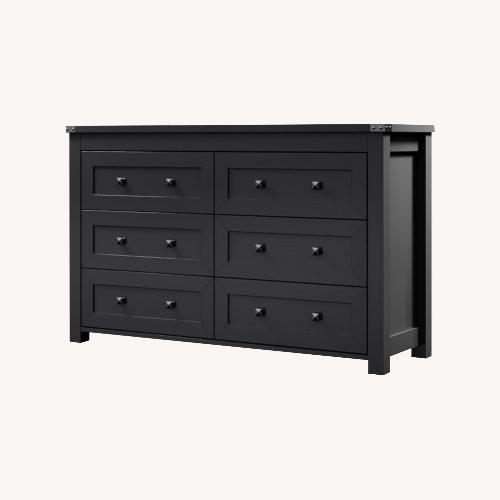 Used  Xixini Black 6 Drawer Dresser  for sale on AptDeco