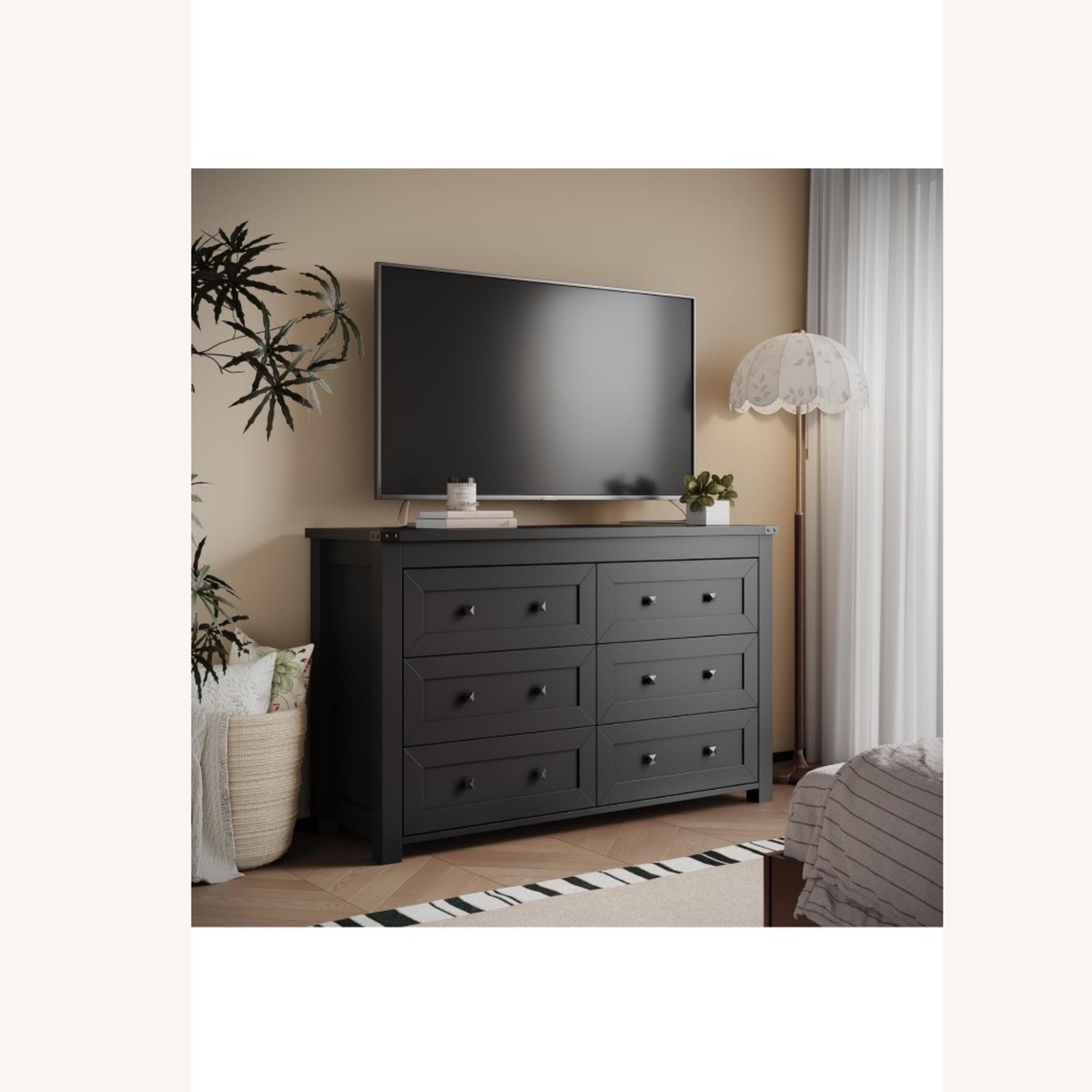  Xixini Black 6 Drawer Dresser  - image-3