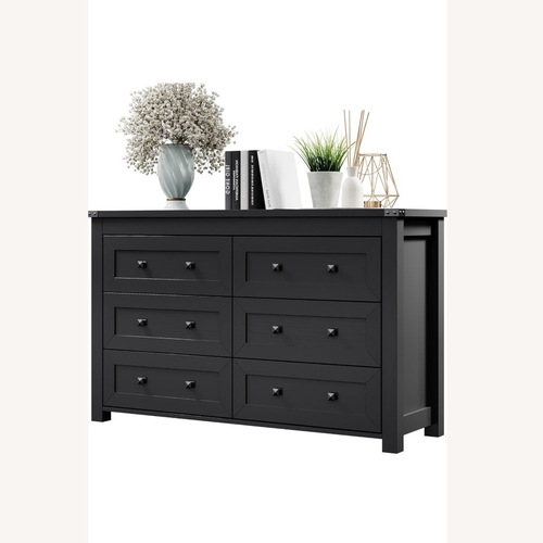 Used  Xixini Black 6 Drawer Dresser  for sale on AptDeco