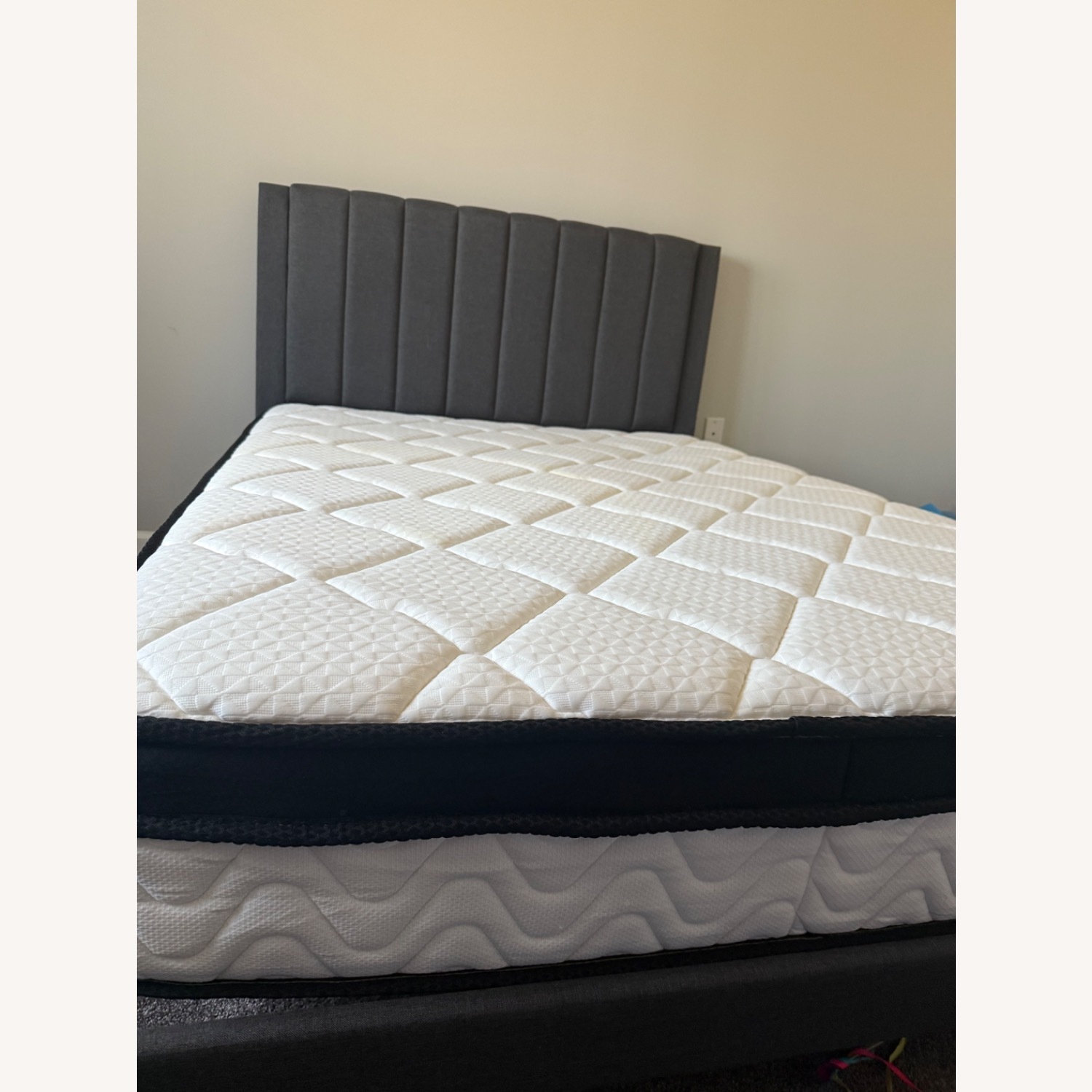 Contemporary Full Bed Frame with Headboard  - image-2