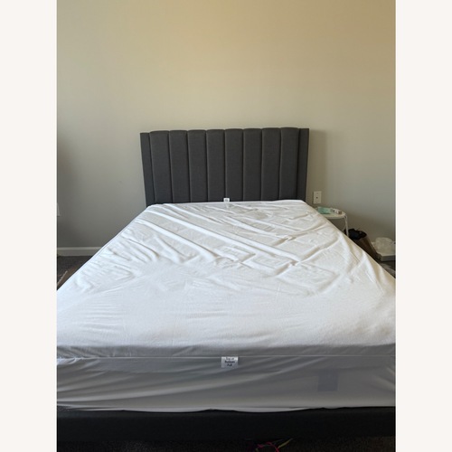 Used Contemporary Full Bed Frame with Headboard for sale on AptDeco