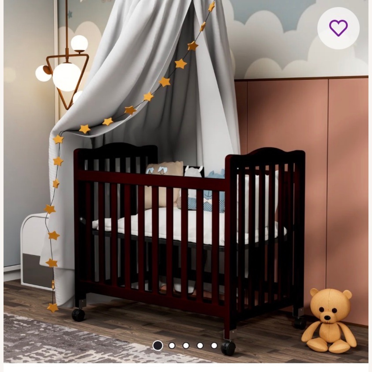 Fizzy Baby Dark Brown Crib - image-3