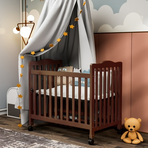 Used Fizzy Baby Dark Brown Crib for sale on AptDeco