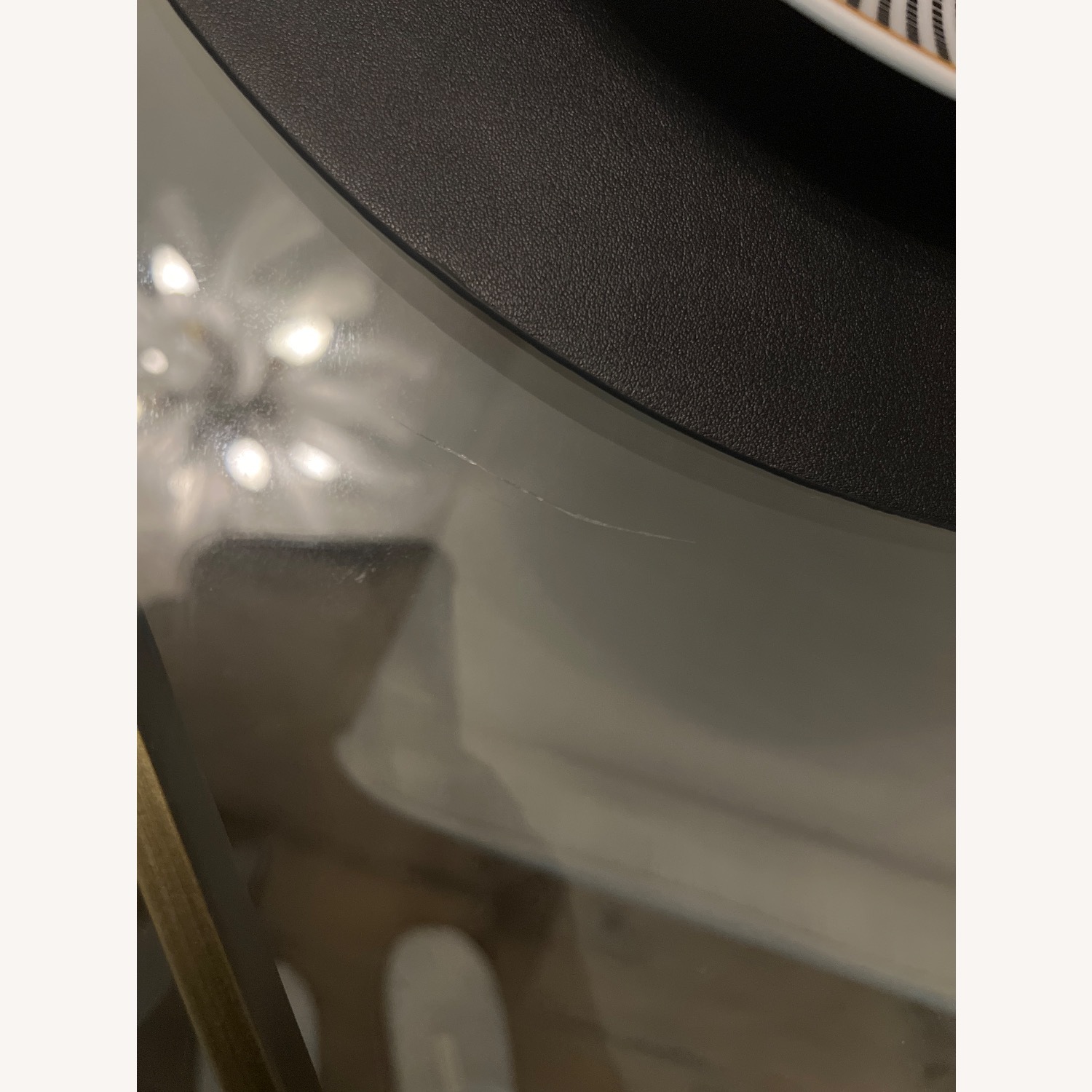 CB2 White Glass Dining Table - image-2