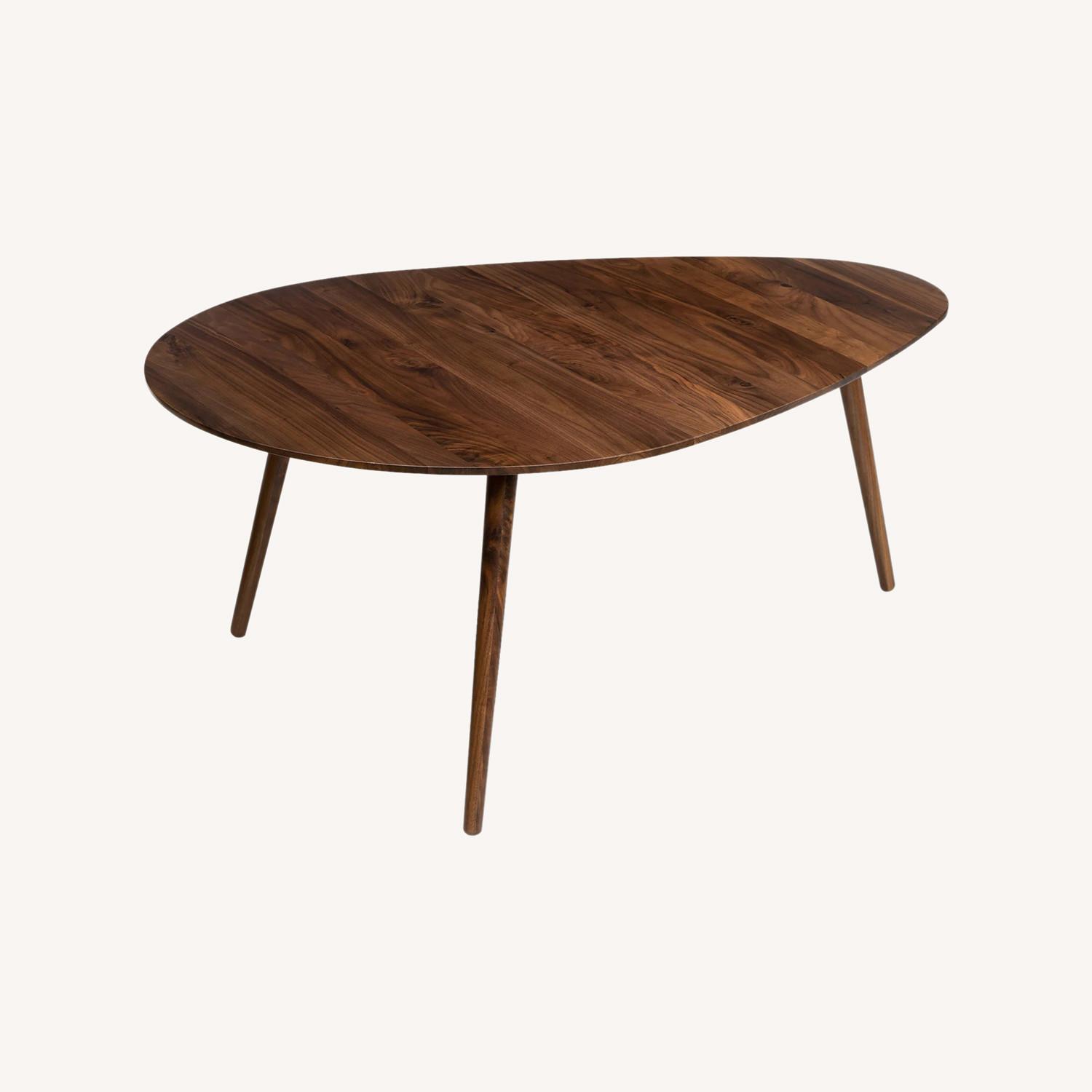 Article Amoeba Dark Brown Wood Coffee Table - image-0