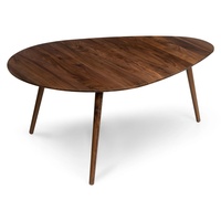 Article Amoeba Dark Brown Wood Coffee Table
